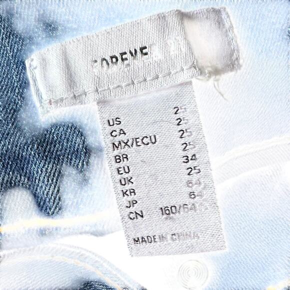 Forever 21 Shorts Womens Size 25 High Waisted Stretchy Jorts Summer Classic Fun - Picture 6 of 7